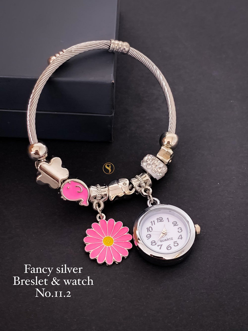 Fancy Party Wear Silver Bracelets And Watch Wholesale Shop In Surat

